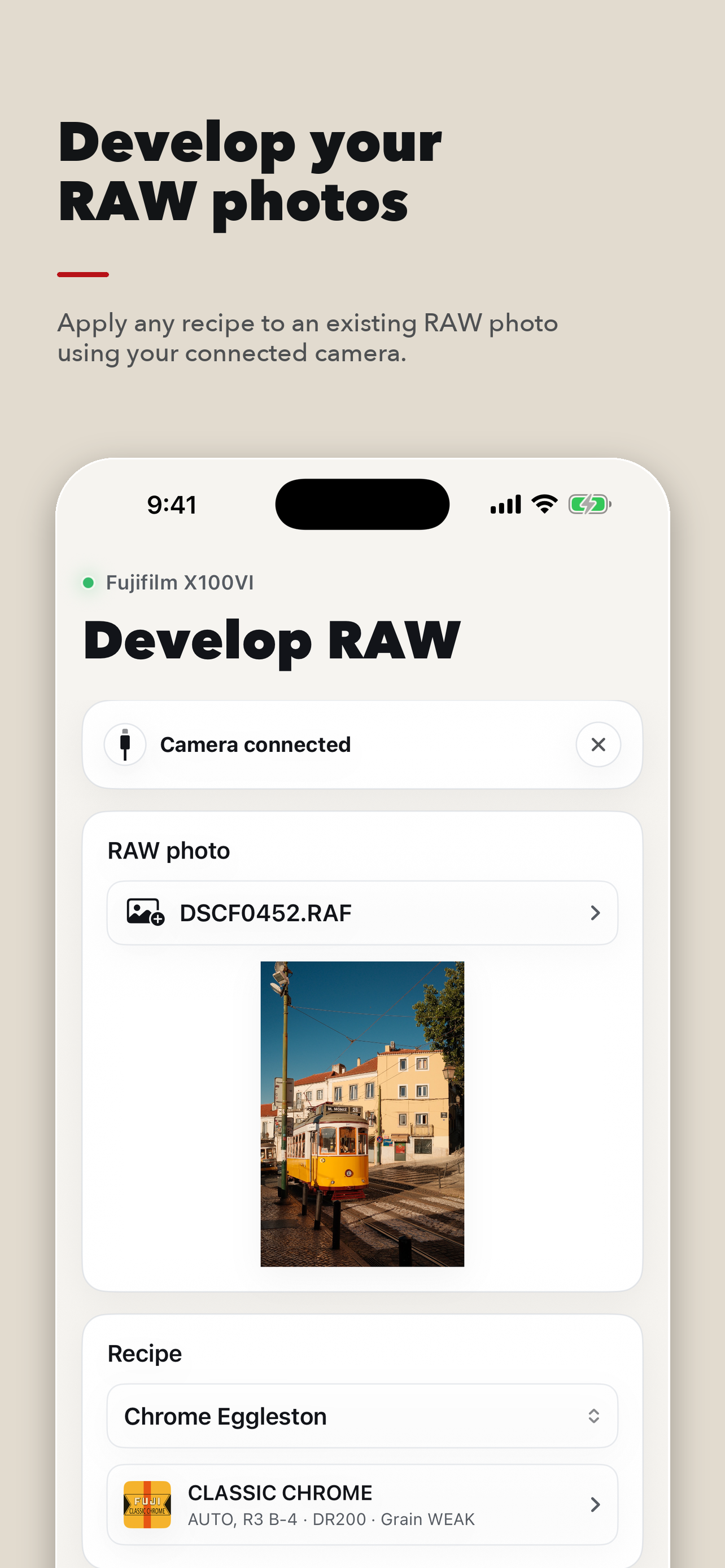 Camera Recipe Lab screenshot 2