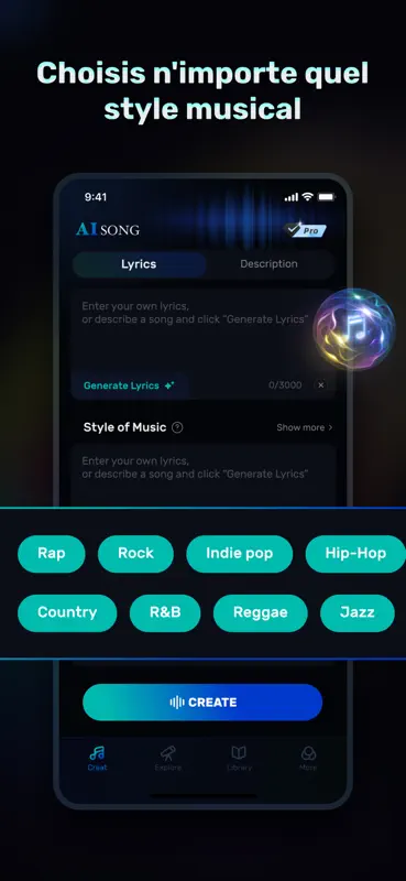 AI Song: IA Musique Créateur screenshot 4 of 7