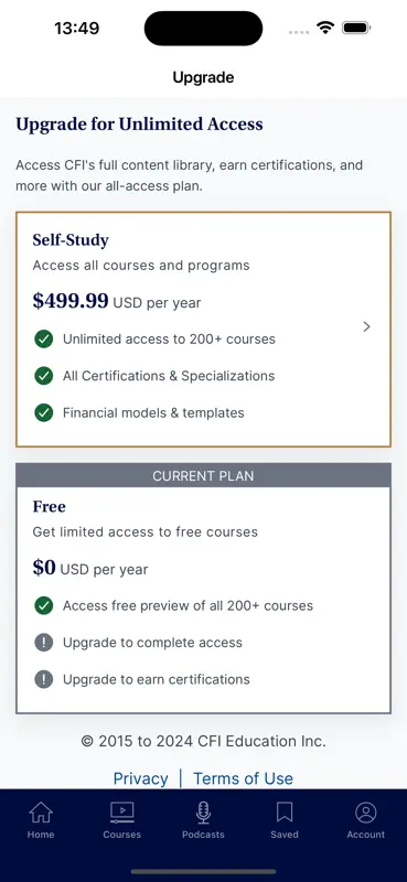 CFI: Real-World Finance screenshot 10 of 10