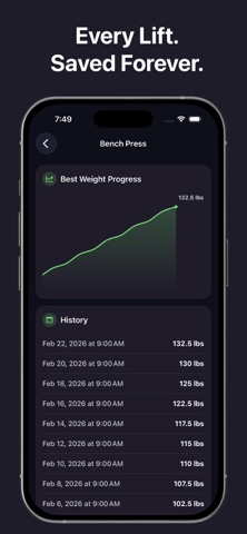 Altrix Gym Log Workout Tracker Screenshot 6 of 10