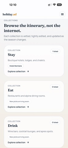 Holiday.ad screenshot