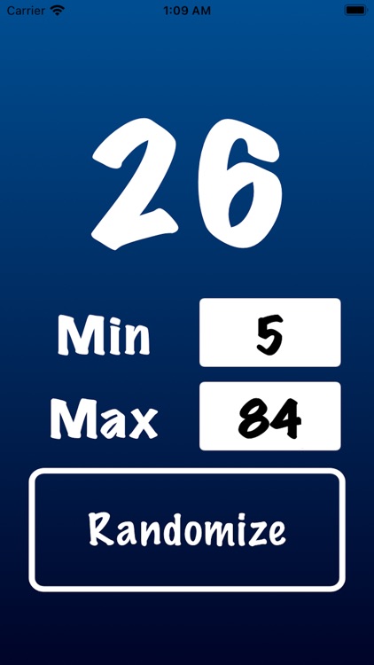 Number Generator App