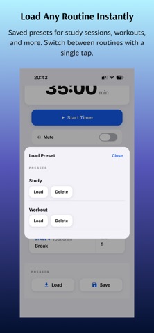 Metsa Interval Timer screenshot