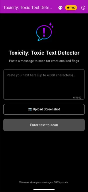 Toxicity: Text & Tone Analyzer screenshot 2