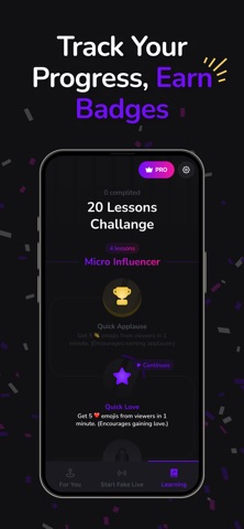 InfluAI: Be an influencer screenshot