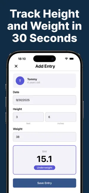 Height Weight Tracker screenshot 3