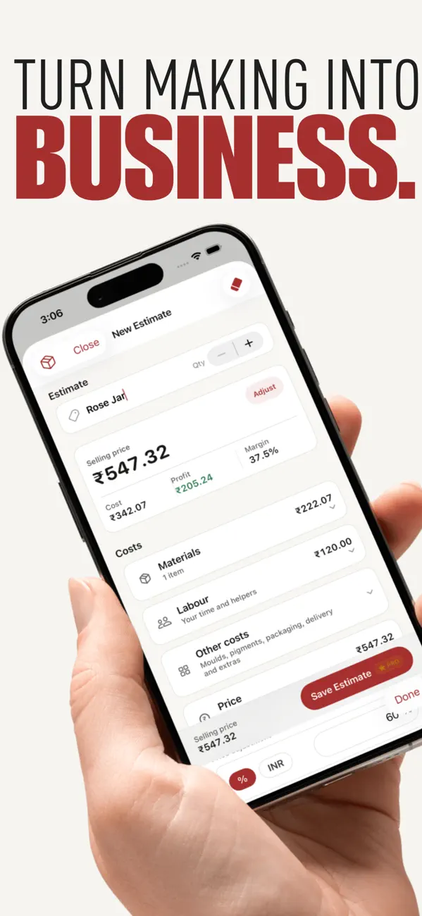 Screenshot #1 pour Resin and Jesmonite Calculator