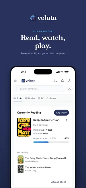 Voluta: Book & Media Tracker screenshot 1