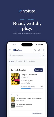 Voluta: Book & Media Tracker Screenshot 1 of 10
