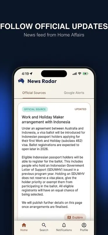 OzAlert screenshot 4 of 4