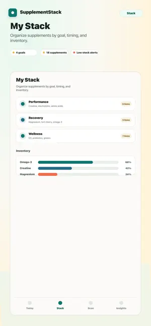 SupplementStack screenshot 2