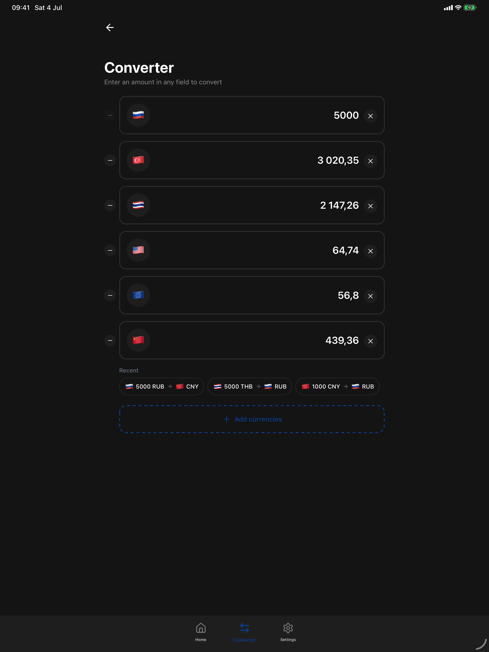 Exchange Rates Russia screenshot 14