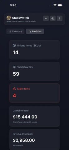 StockWotch: Inventory Tracker Screenshot 2 of 4
