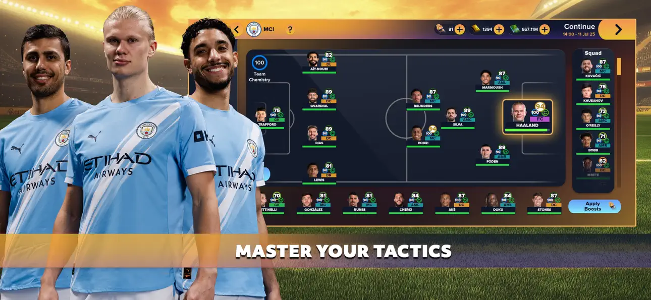 Soccer Manager 2026 - Football iOS Mod IPA screenshot 3 - iOS game interface