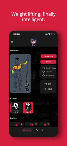PR.O Workout Tracker Gym Log iPhone screenshot