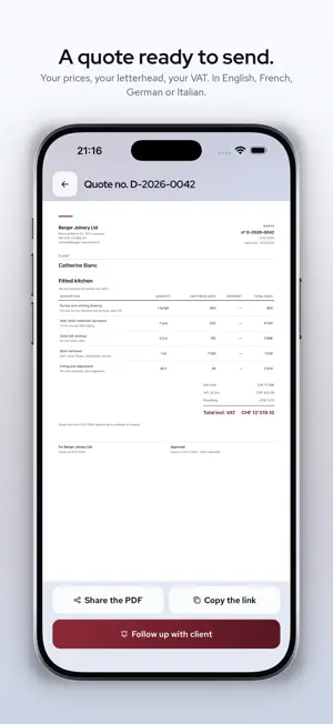 Bilto: Quotes and Invoices screenshot 3