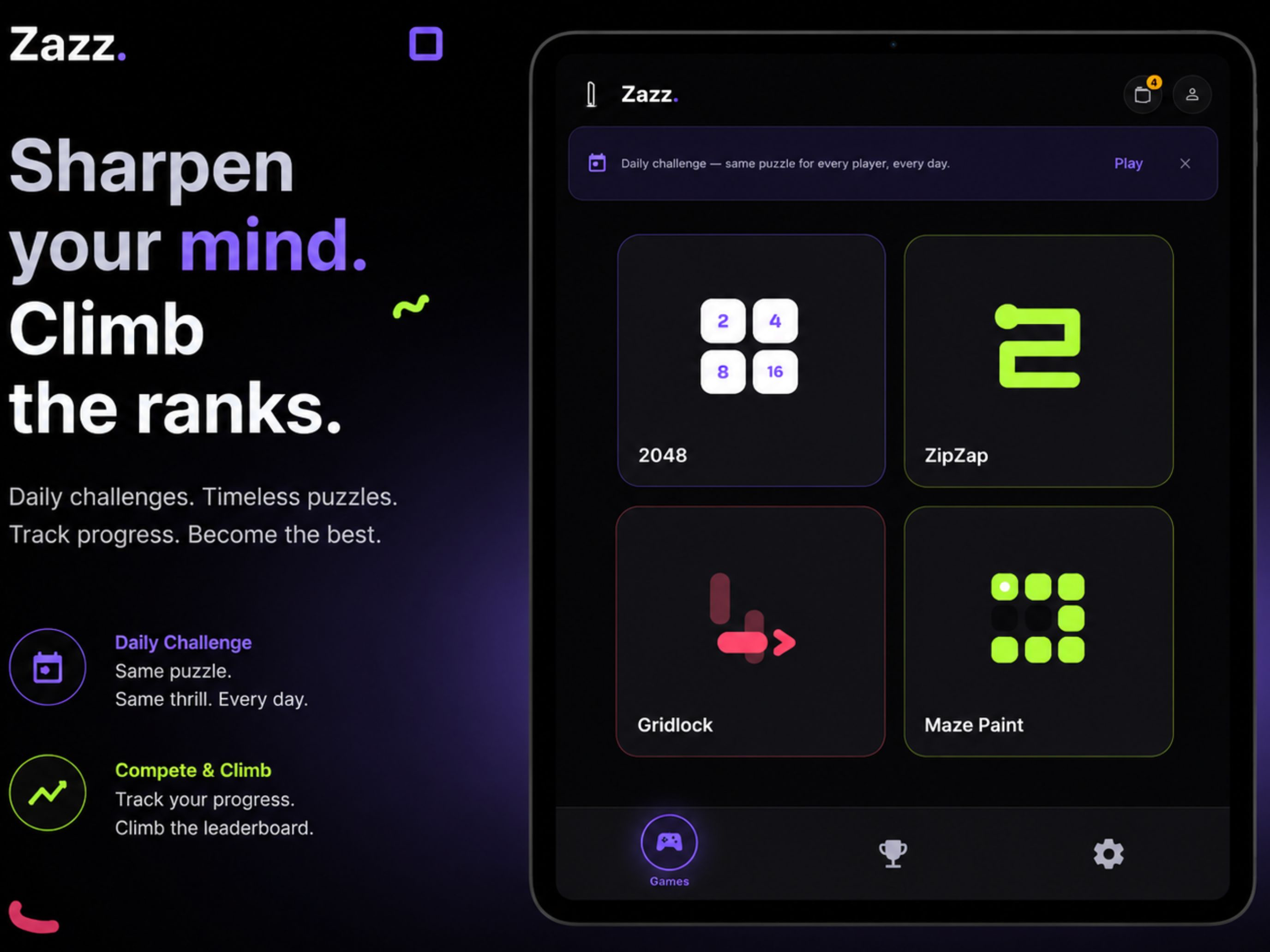 Zazz – Mini Games screenshot 4