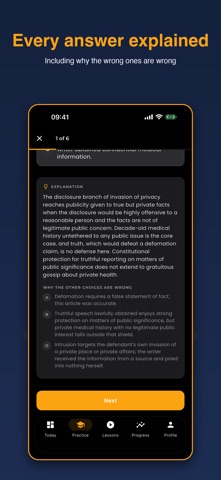 Bar Exam: King of the Curve iPhone screenshot