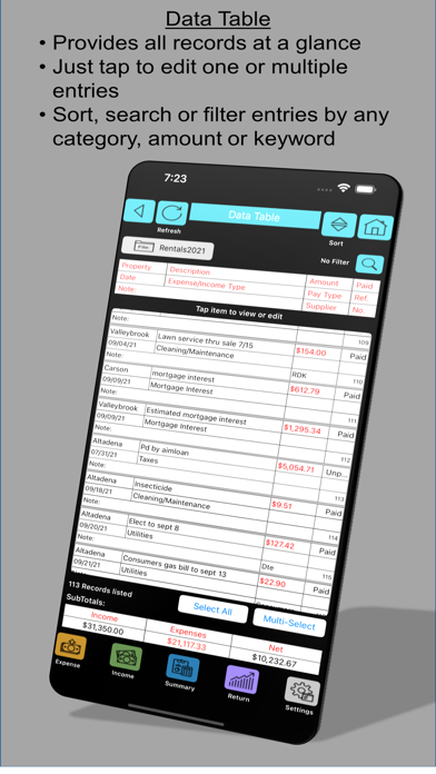 Screenshot #3 pour Rental Expense Manager/Tracker