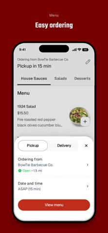 BowTie Barbecue Co iPhone screenshot