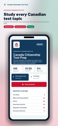 Canada Citizenship Test Prep screenshot
