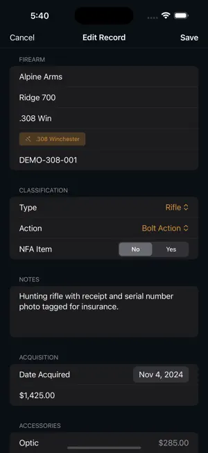 Gun Record screenshot 4