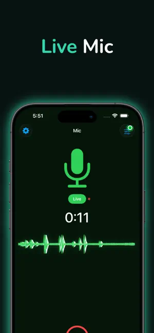 Mic to Speaker - Virtual Mic iPhone screenshot 1