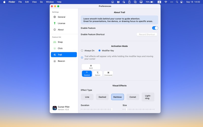 App screenshot