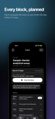 Kevin: Study Planner screenshot 3