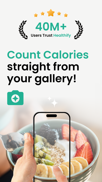 Healthify: AI Calorie Tracker iPhone screenshot 1 - Health & Fitness app