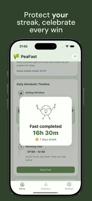 PeaFast: Intermittent Fasting screenshot 4