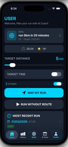 Ai Run Coach iPhone screenshot