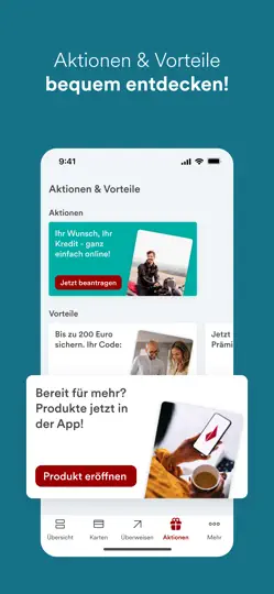 Screenshot von BAWAG Banking App auf dem iPhone 4