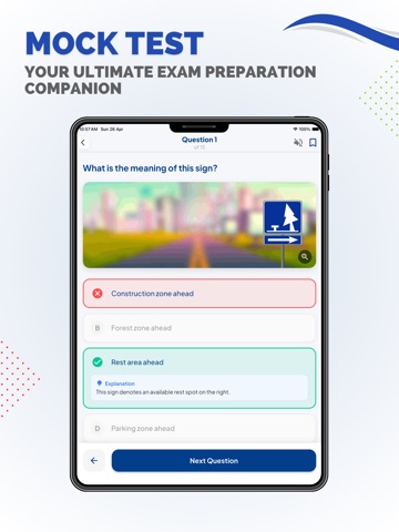 CT DMV Permit Test Prep iPad screenshot