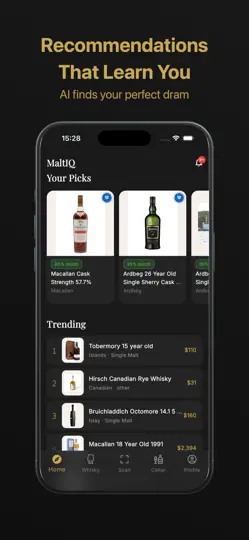 Скриншот MaltIQ: Whisky Companion на iPhone 3