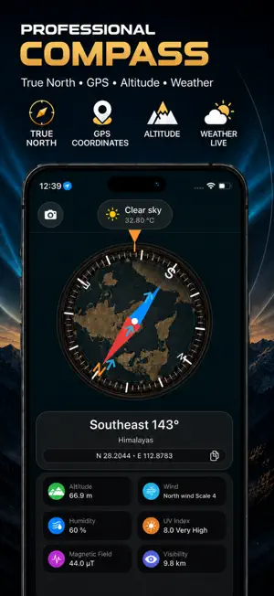 Compass & Altimeter & Gps screenshot 1