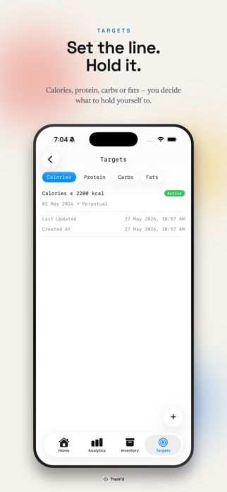 Track'd - Calorie Tracker Screenshot 8 of 8