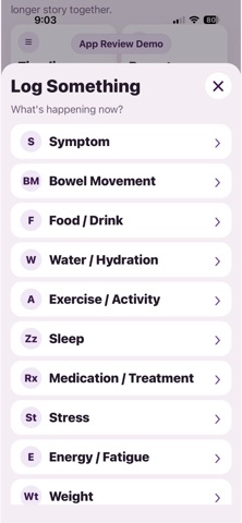 SINCE Health app screenshot 2