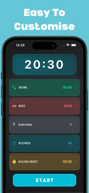 Interval Timer - Tabata Timer. screenshot 2