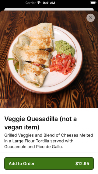 Baja Sonora Mexican Restaurant iPhone screenshot 3 - Food & Drink app