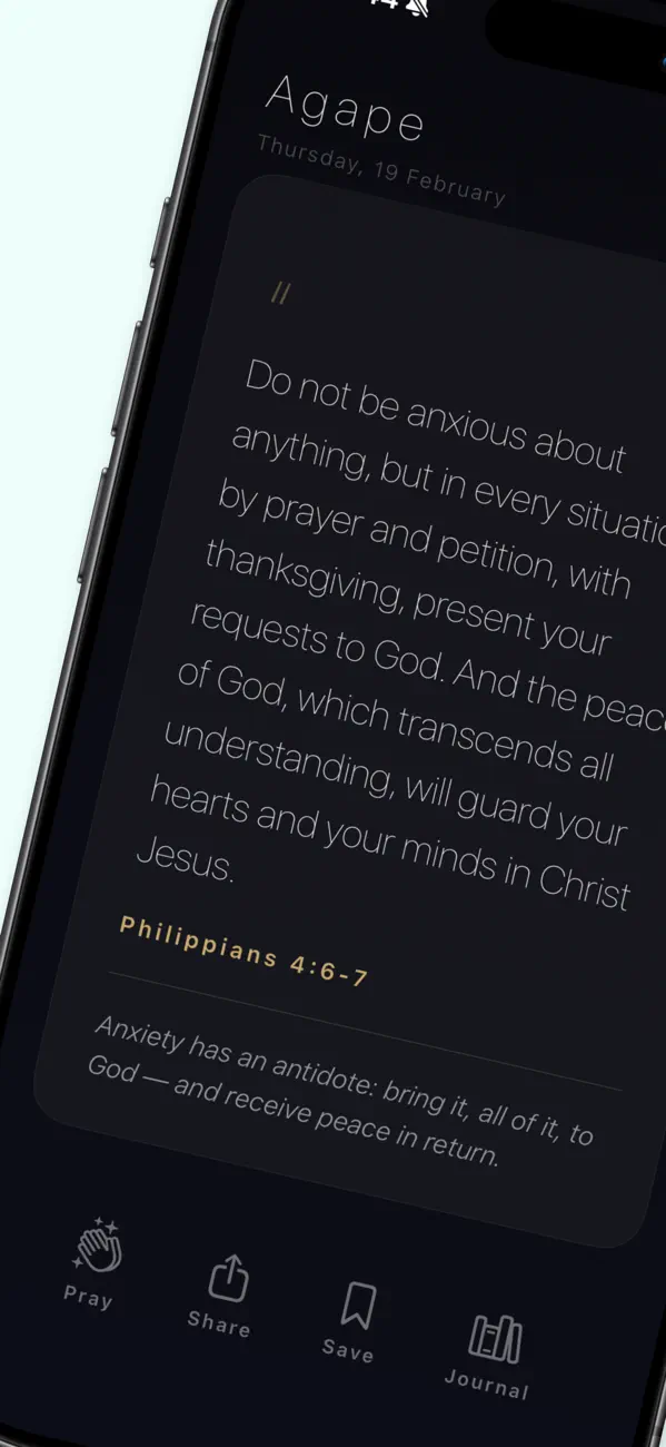 #1. Agape: Daily Scripture Widget (iOS) Ved: GHEORGHE CURCA