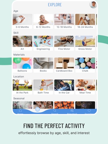 Inspired Minds: Activity Ideas iPad screenshot