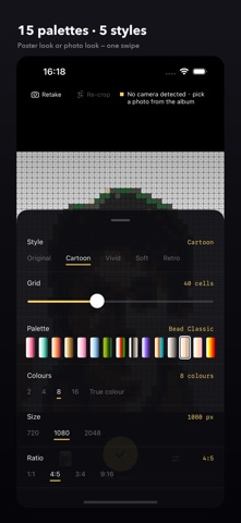 Pixel Bounce: Bead Art Camera Screenshot 3 of 5