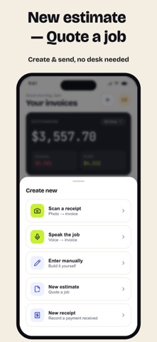 Invoice Maker, Receipt & Bill iPhone screenshot