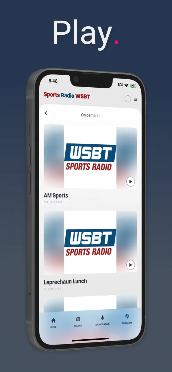 Screenshot #3 pour Sports Radio WSBT