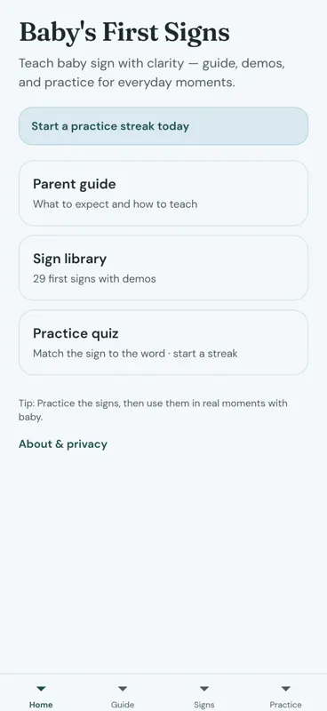 Baby's First Signs screenshot 3 of 5