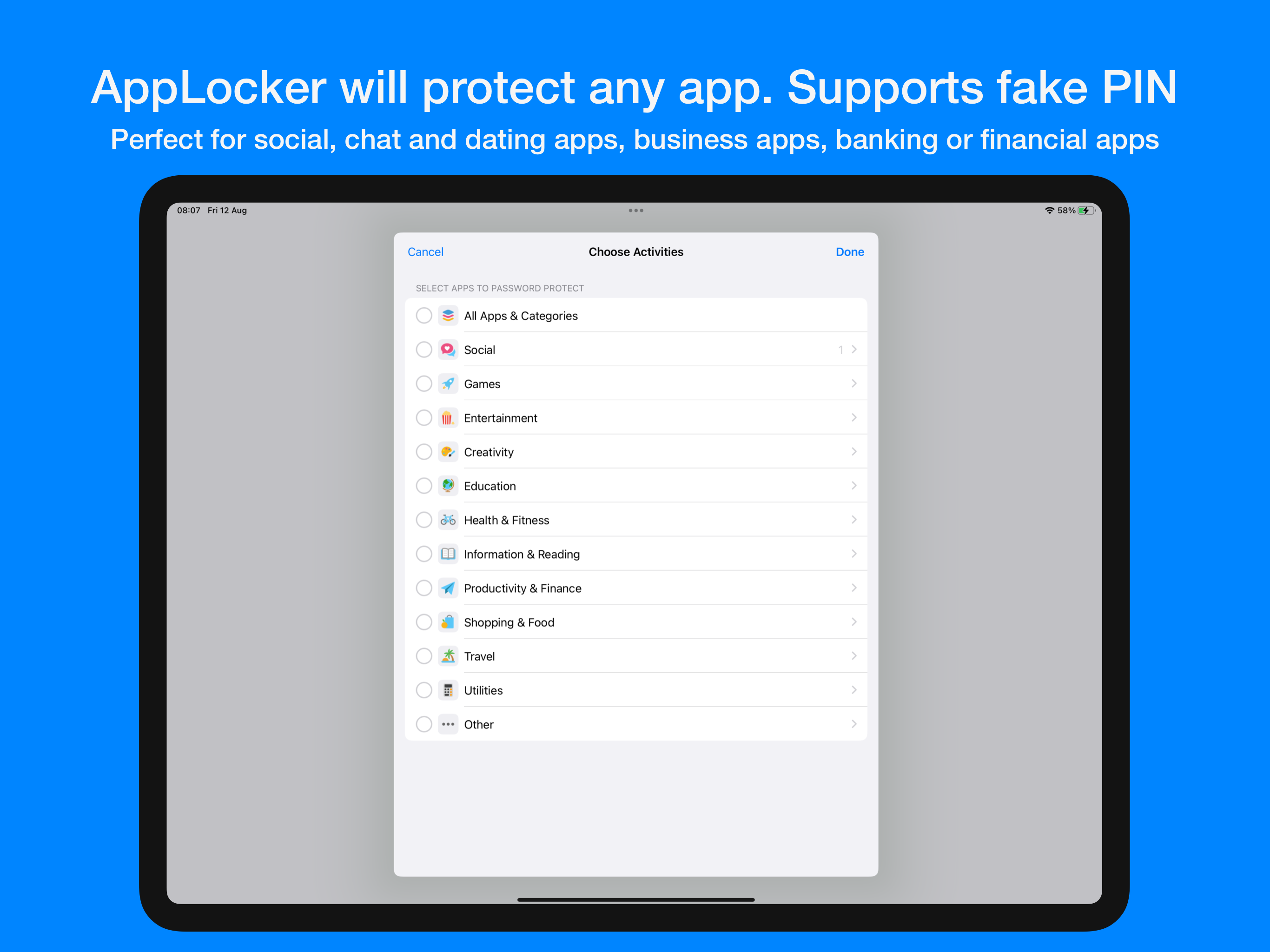 AppLocker • Passcode lock apps