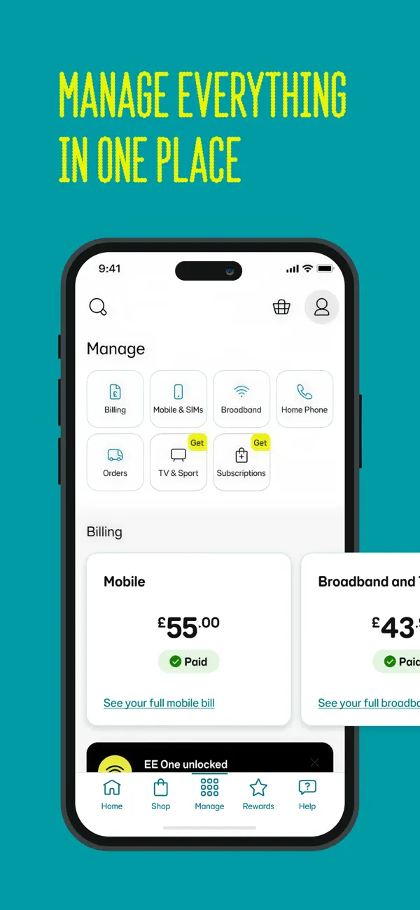Screenshot #2 pour EE: Mobile, broadband & tech