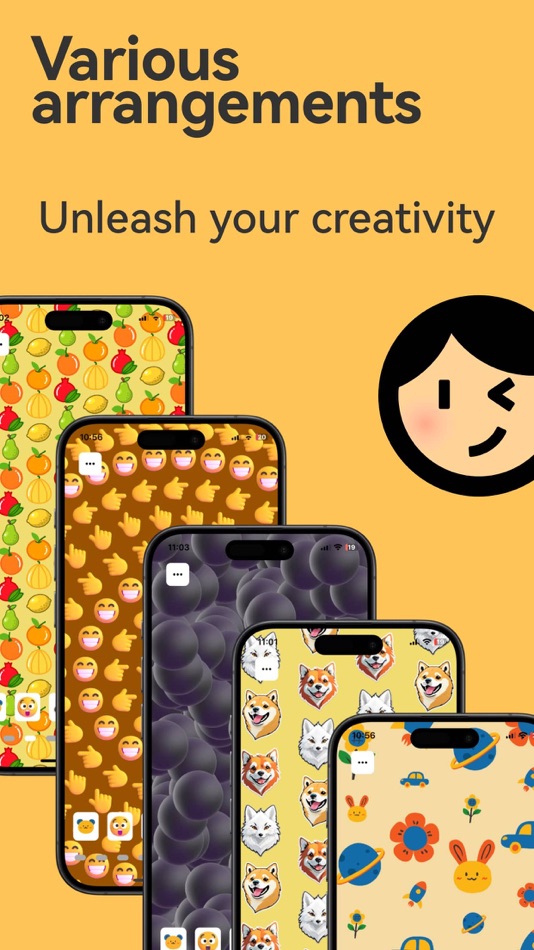 #3. HiEmoji：Emoji Wallpaper Editor (iOS) Ved: 俊鹏 位