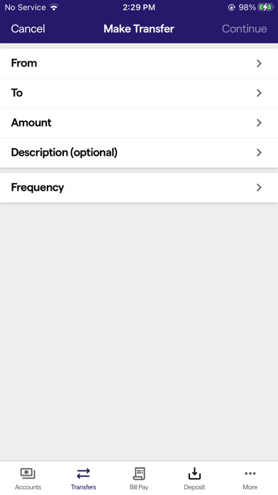 UniBank WA Mobile Banking Screenshot